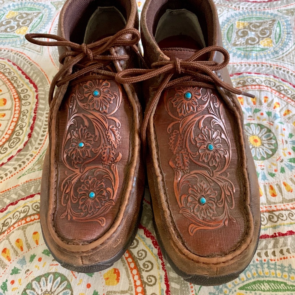 Twisted X leather driving moccasins size 11
